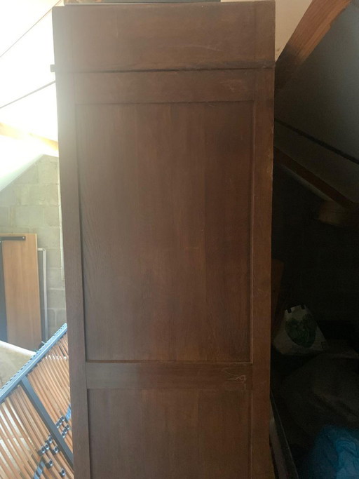 Grote eikenhouten kast, eind 19e eeuw, Frankrijk