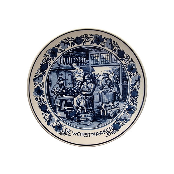 Image 1 of Royal Goedewaagen bord De worstenmaker, eind 20e eeuw