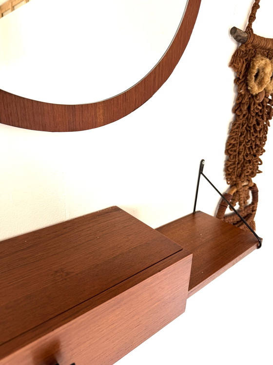 Specchio vintage danese in teak anni '60 – Glass, Wood (photo 5 of 9)