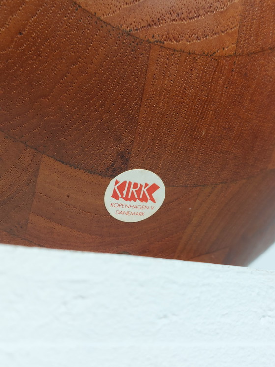 Image 1 of Pair of vintage mid-century teak table lamps from Kirk Copenhagen