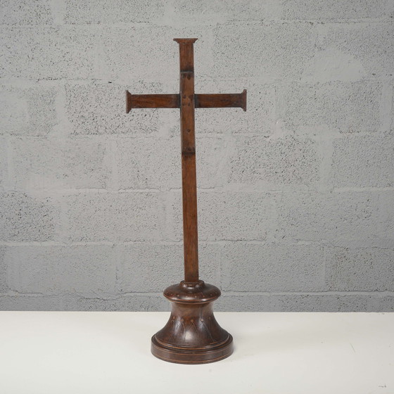 Antica croce intarsiata a filetto del primo XIX secolo – Oggetti decorativi (photo 6 of 11)