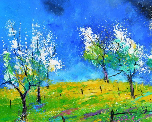 Frutteto in primavera