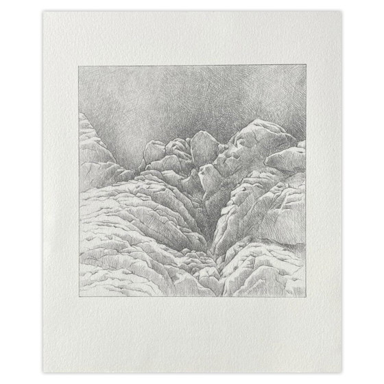 Image 1 of Dominique LE MAROIS The rocks of Ouessant lithograph 1991