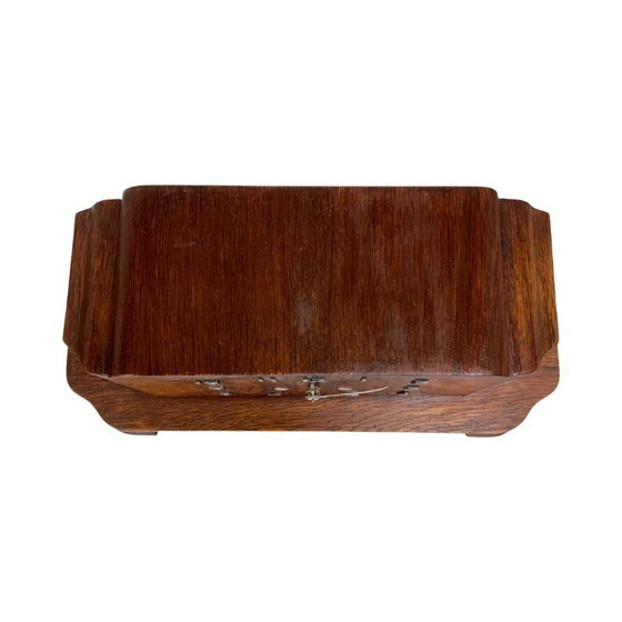 Image 1 of Reloj de repisa Art Déco de chapa de nogal, mecánico, Alemania, década de 1920