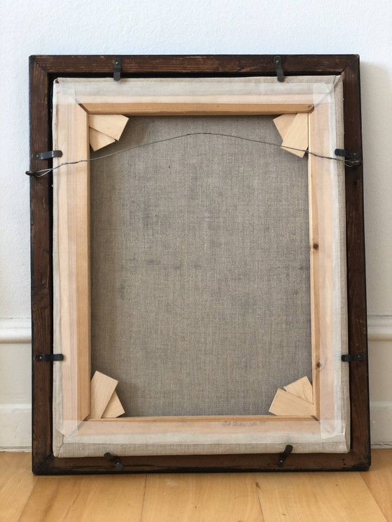 Image 1 of Portrait à l'huile ancien du XIXe siècle représentant un gentilhomme hollandais