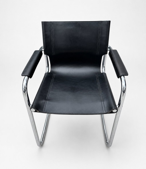 Set di cantilever originali Phasem S34 – Fasem, eetkamerstoelen, Leather, Metal (photo 2 of 6)