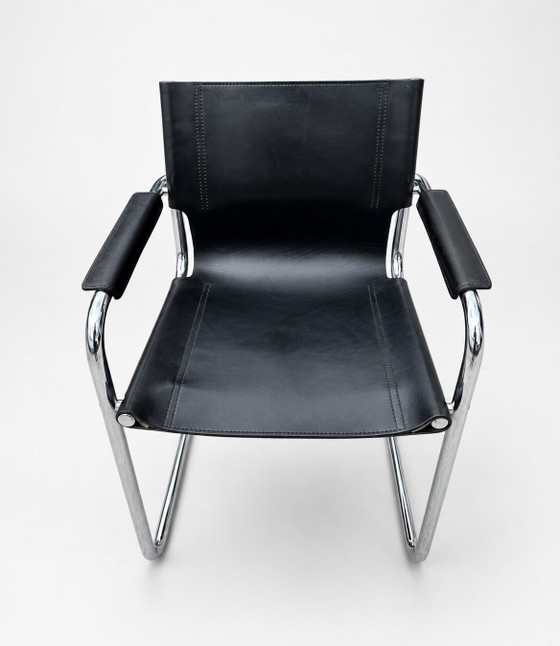 Set di cantilever originali Phasem S34 – Fasem, Sedie da pranzo, Leather, Metal (photo 2 of 6)