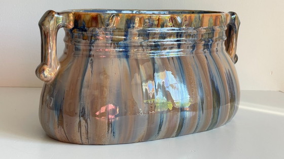 Image 1 of Jardinière CACHE-POT Barbotine Vintage