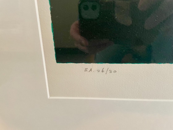 Image 1 of Ton Schulten - Serigrafia EA su carta Autunno II - Incorniciato