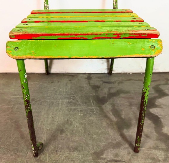 Image 1 of Vintage groene industriële stoel, jaren 60