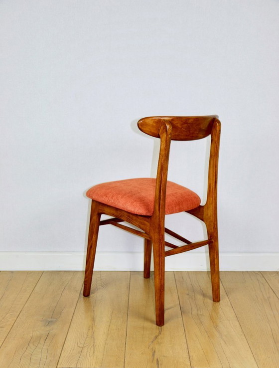 Image 1 of Hałas vintage chair brick terracotta - set of 4