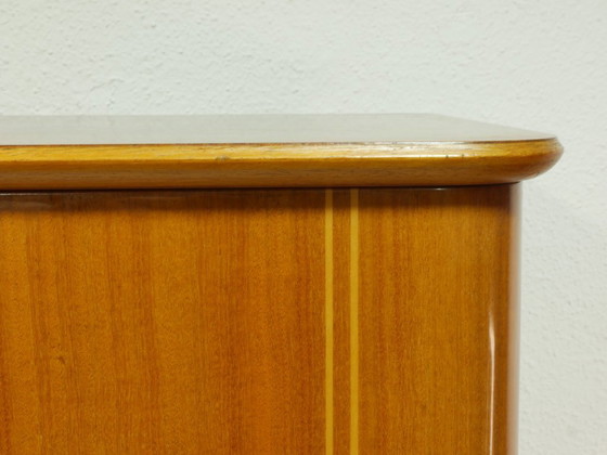 Image 1 of Vintage hallway cabinet / multi-purpose cabinet / linen cupboard – Mid-century walnut cabinet, 1960s, Germany