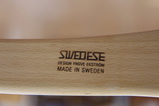 Sillón Escandinavo de Cuero de Yngve Ekström, 1970, Swedese, Sillones, Scandinavian (foto 6 de 7)