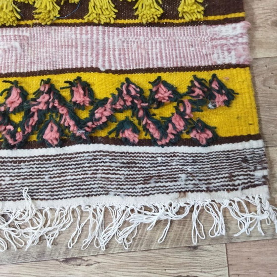 Image 1 of Traditional Art Berber Rug – 100% Wool Handwoven (242 × 147 cm)