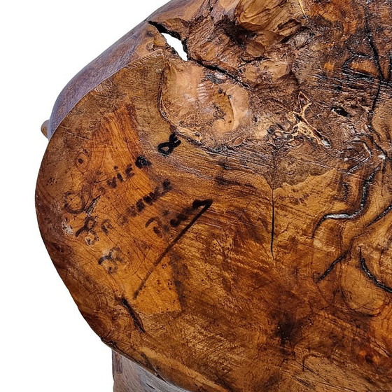 Bol vintage en bois d'olivier avec anse, années 70/80 – Accessoires de table, Wood (photo 7 of 7)