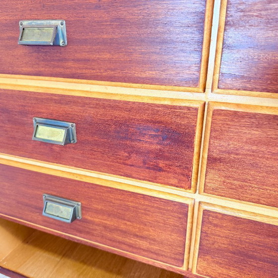 Image 1 of Bancone vintage in teak con 9 cassetti, A. Ahlström