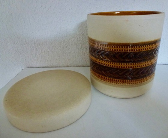 Image 1 of Porta tabacco in ceramica di Velasques e humidor in legno per sigarette.