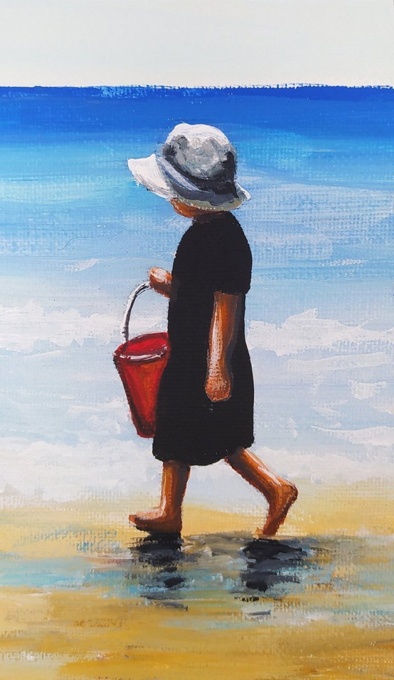 Image 1 of Della CAMILLERI - Red Buckets - Artist's painting