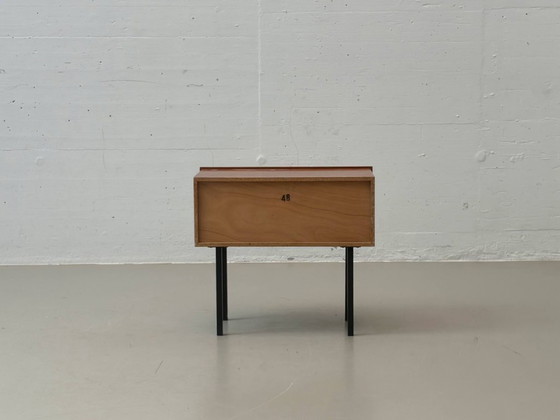 Image 1 of Mid-century bedside table with two drawers, 1950s