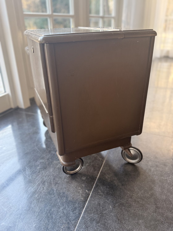 Image 1 of Carrito de servicio / carrito de bar 'cellarette' Art Déco