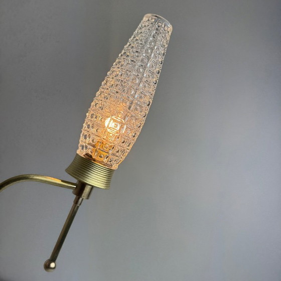 PAIR OF VINTAGE 1950S WALL LIGHTS – Brass (photo 3 of 10)