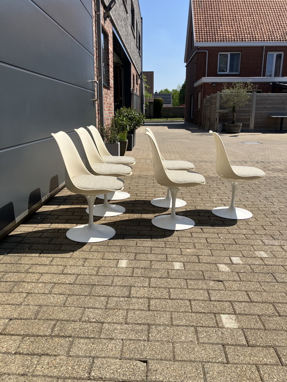 Image 1 of 6x Original Vintage Knoll Tulip Dining Chairs Eero Saarinen