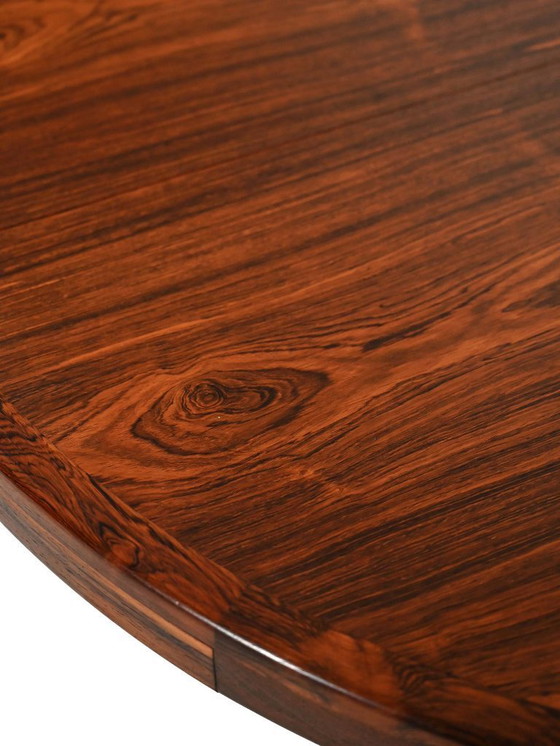 Image 1 of Danish round rosewood table from the 1950s/1960s