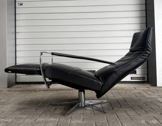 Image 1 of Jori Idaho Relax Armchair, Medium, Multi-Move, Black Leather, As Good As New