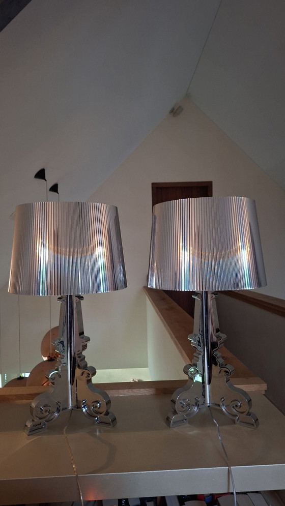 Kartell Bourgie Tischlampen Set Silber – Kunststoff (photo 15 of 15)