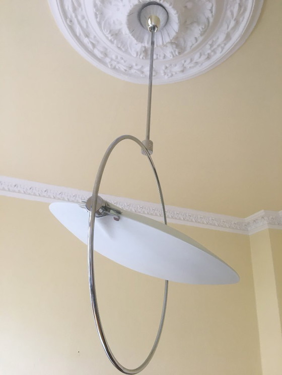 Image 1 of Nobona, Fontana Arte pendant light from the 80s, d 102 cm