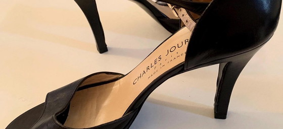 Charles Jourdan Zwarte Pumps Jaren 80 – Cadeaus, Leather (photo 9 of 13)