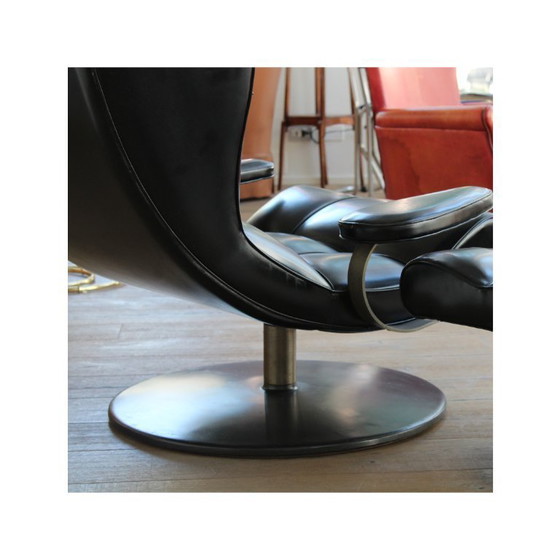 Image 1 of Fauteuil met poef