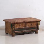 Tavolo kang policromo Shanxi con due cassetti – Cina, c. 1930 – Tavolini da caffè, Iron (photo 6 of 25)