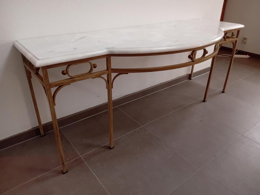 table d'appoint en marbre de Carrare