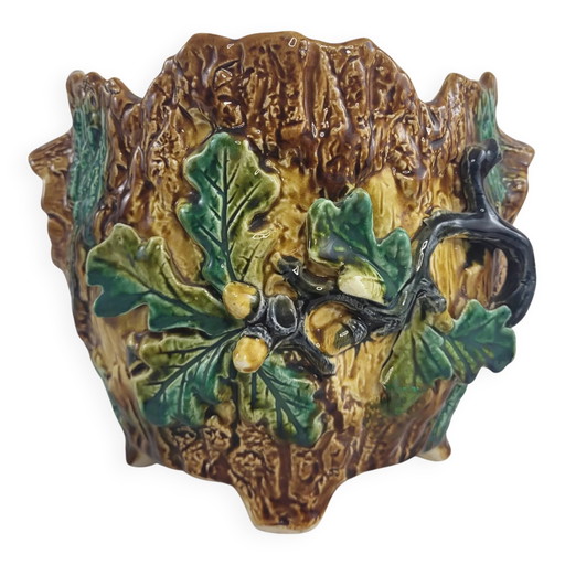 Wasmuël / Onnaing Art Nouveau barbotine planter