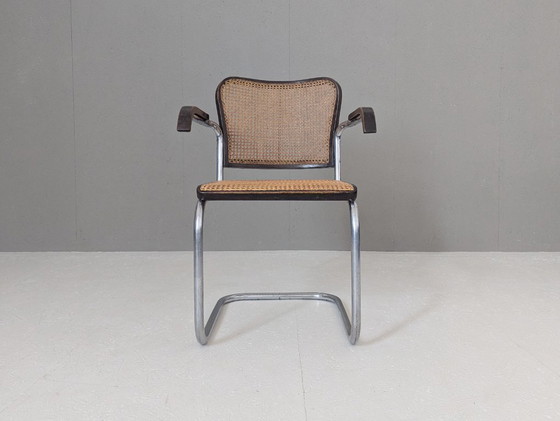 Image 1 of Bauhaus Tubular Steel Armchair K 17 by Robert Slezák, 1930s