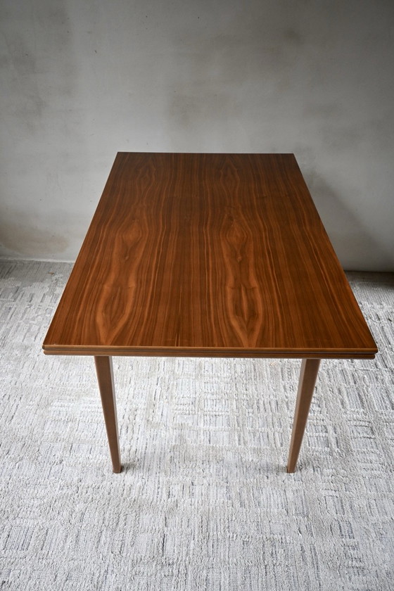 Tavolo da pranzo allungabile vintage anni '60 impiallacciatura in teak, Tavoli da pranzo, Legno, Marrone (foto 12 di 15)