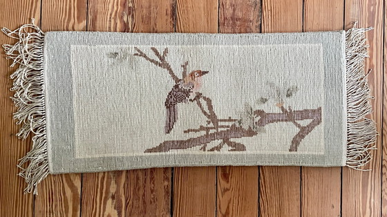 Image 1 of Vintage zijden vogelkleed - 75x28cm