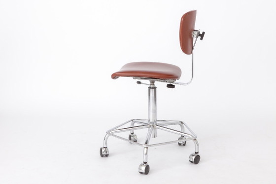Sedia girevole vintage di Bremshey & Co. | Sedia da ufficio cromata | Germania, anni '80 – Sedie girevoli (photo 7 of 11)