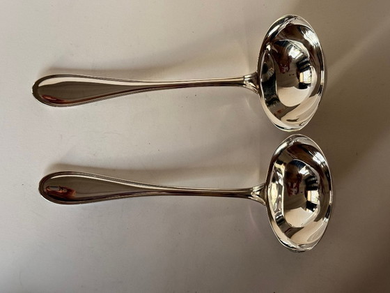 Image 1 of Service de table suédois Faden en argent massif Wilkens, composé de 16 pièces.