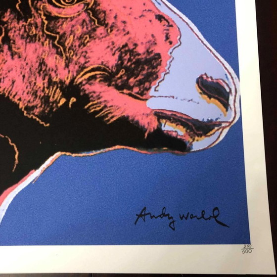 1990s After Andy Warhol "Bighorn Ram" Lithograph – Lithographs & prints, Paper (photo 5 of 11)