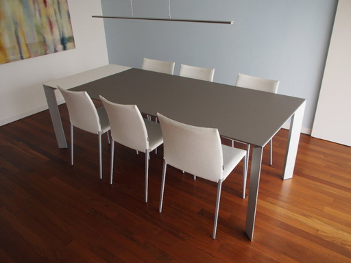 Chair Lia Zanotta, white ecofire, aluminum base - like new