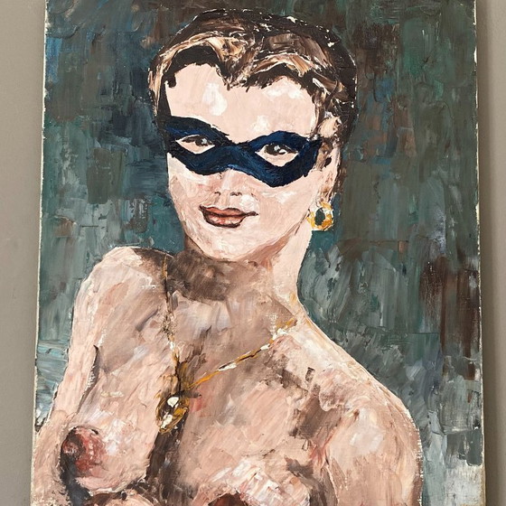 Image 1 of Pintura. 1950. Retrato de mujer. 55x46. Desnudo.