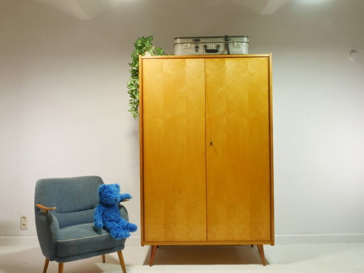 Vintage hall cupboard / closet / linen cupboard - 60s, Germany