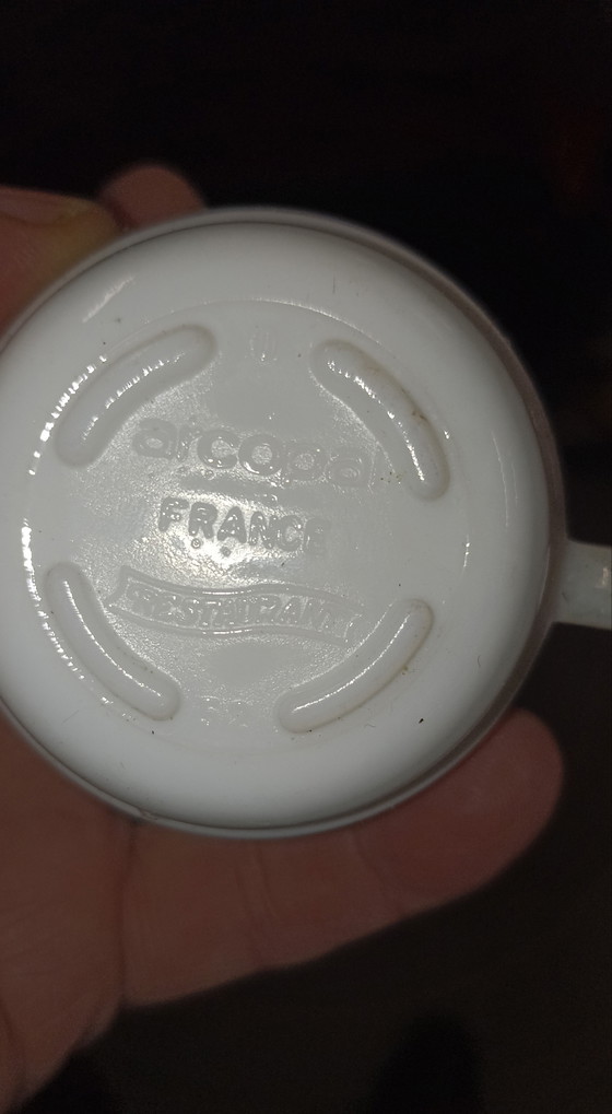 Image 1 of Lot de 6 services à expresso vintage Arcopal France « Restaurant » – État impeccable