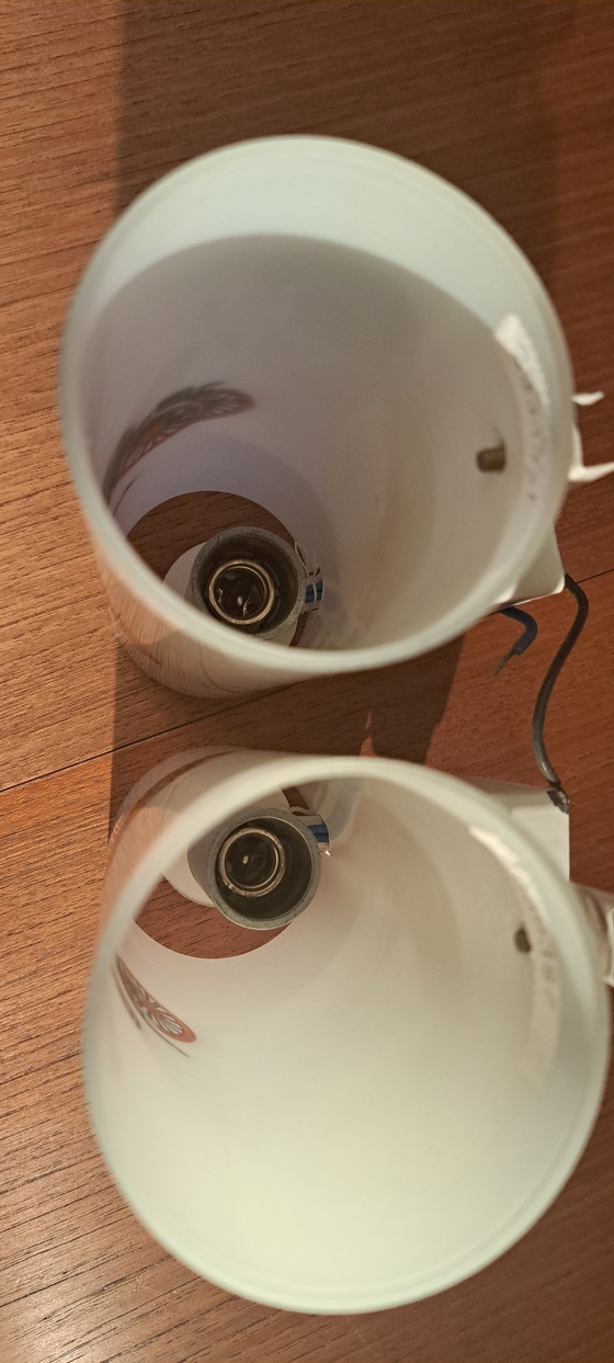 Image 1 of 🟡 Rare DORIA Wall Lamp Pair – Vintage Glass Lights “Mobile 1904” – 1960s/70s