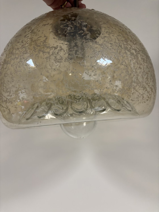 Image 1 of Rare suspension vintage – Glashütte, Limbourg, avec un magnifique effet bulles/glace
