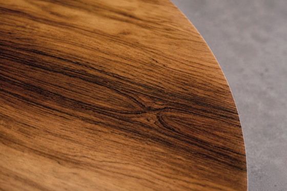 Image 1 of Vintage German Round Rosewood Coffee Table from Ilse Möbel, 1970s