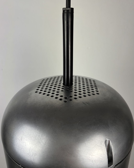 Image 1 of Staff Leuchten Arnold Berges Duo Silver Vintage Pendant Lamp, Space Age, 70s, Mid Century, Industrial design, Germany, 1970s