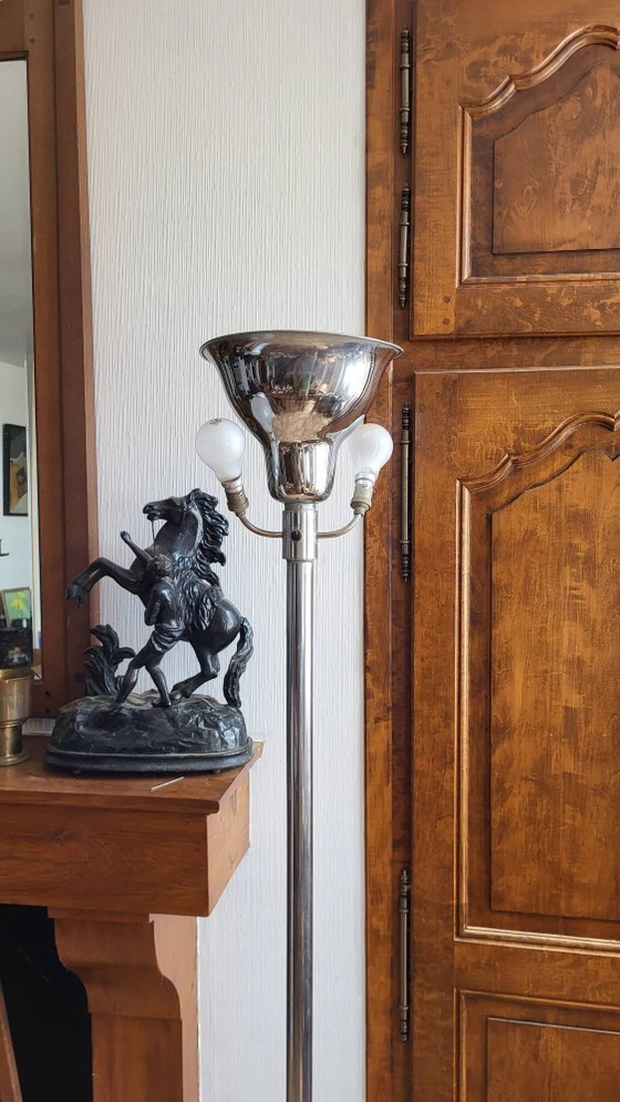 Lampada da terra Art Déco – Lampade da terra, Aluminium, Cast Iron, Art Deco (photo 4 of 7)